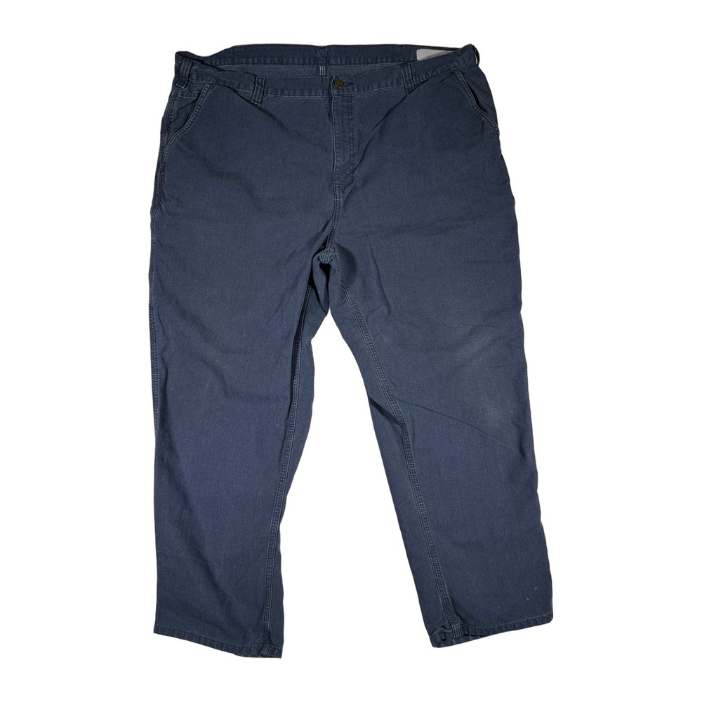 Carhartt Dungaree Fit Work Pants Navy Blue Mens Size 46x30 Cotton